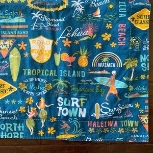 Hawaiian Fabric Twin Duvet Cover & Sham